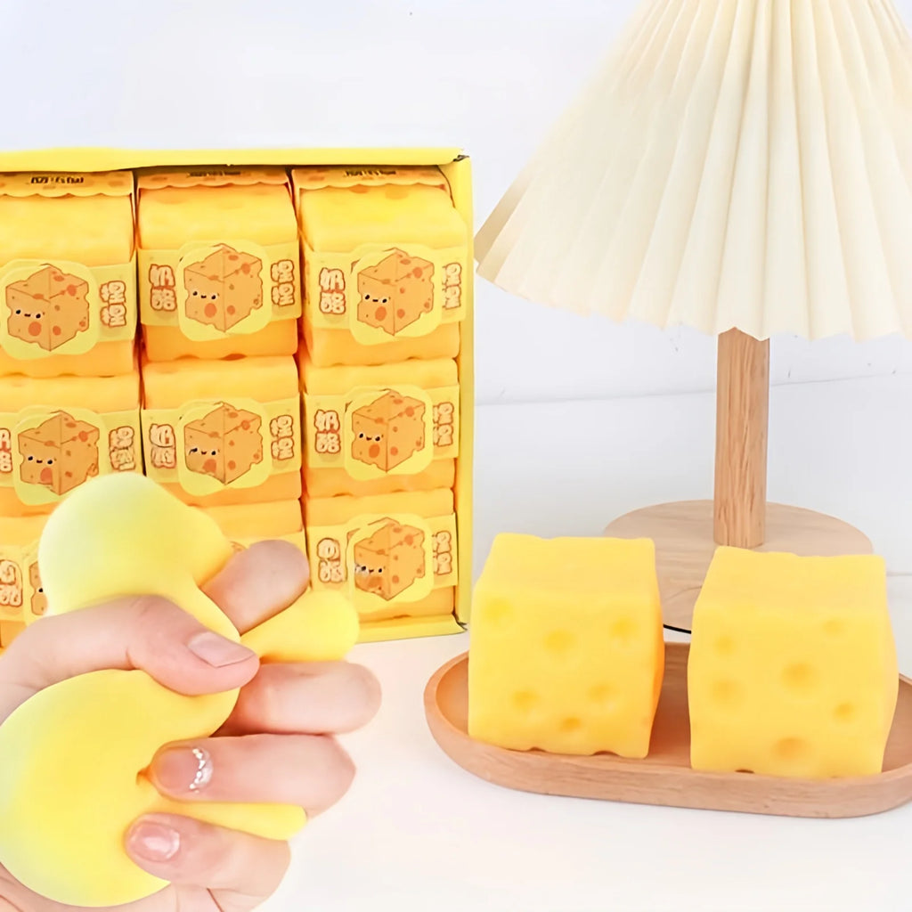 Square Cheese Squeeze Toys